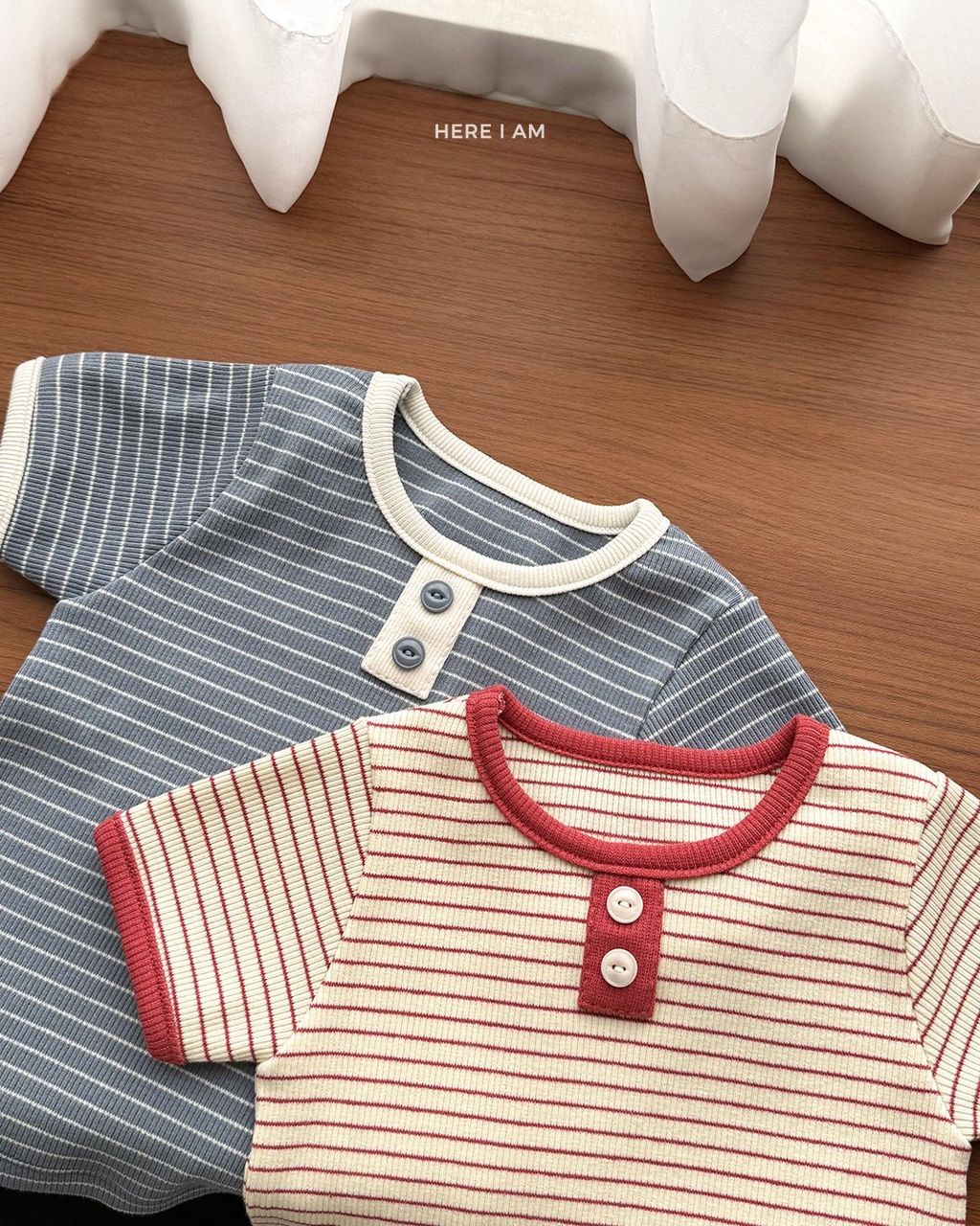 here i am 鈕扣條紋家居服套裝 06