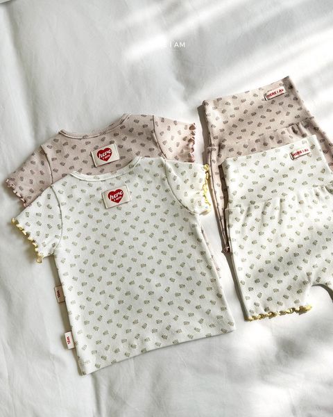 here i am 碎花木耳邊家居服套裝 07