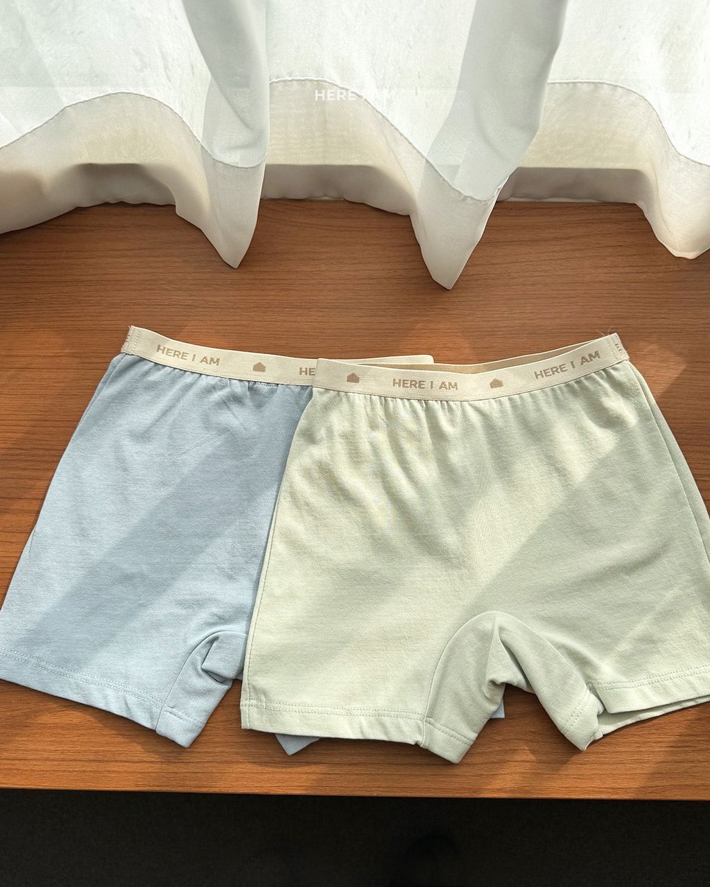 here i am 素色四角褲 14