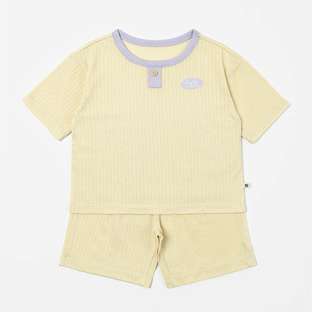 HAPPY PRINCE Reef 網眼家居服套裝 檸檬黃