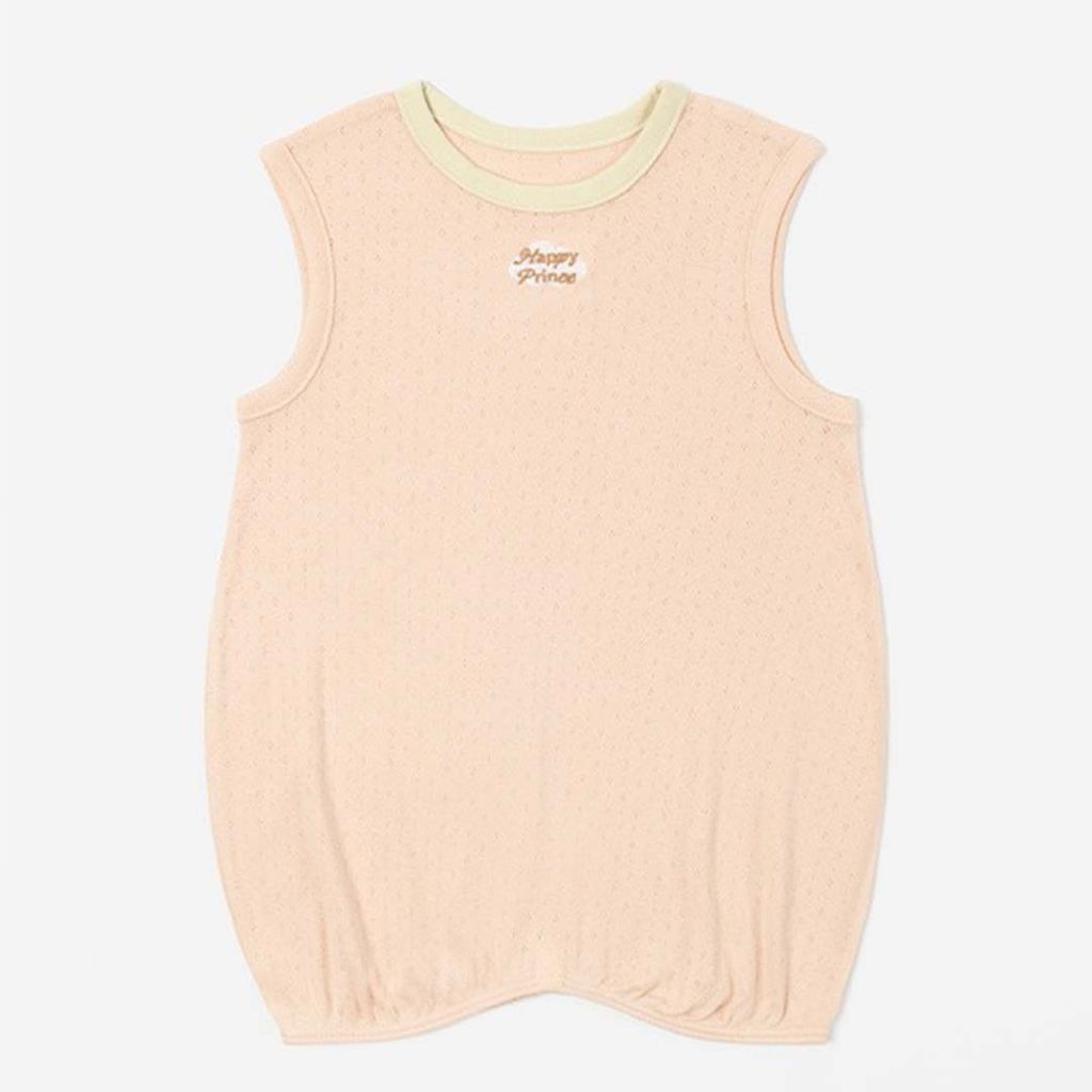 HAPPY PRINCE Reff  品牌刺繡網眼防踢被 橘色