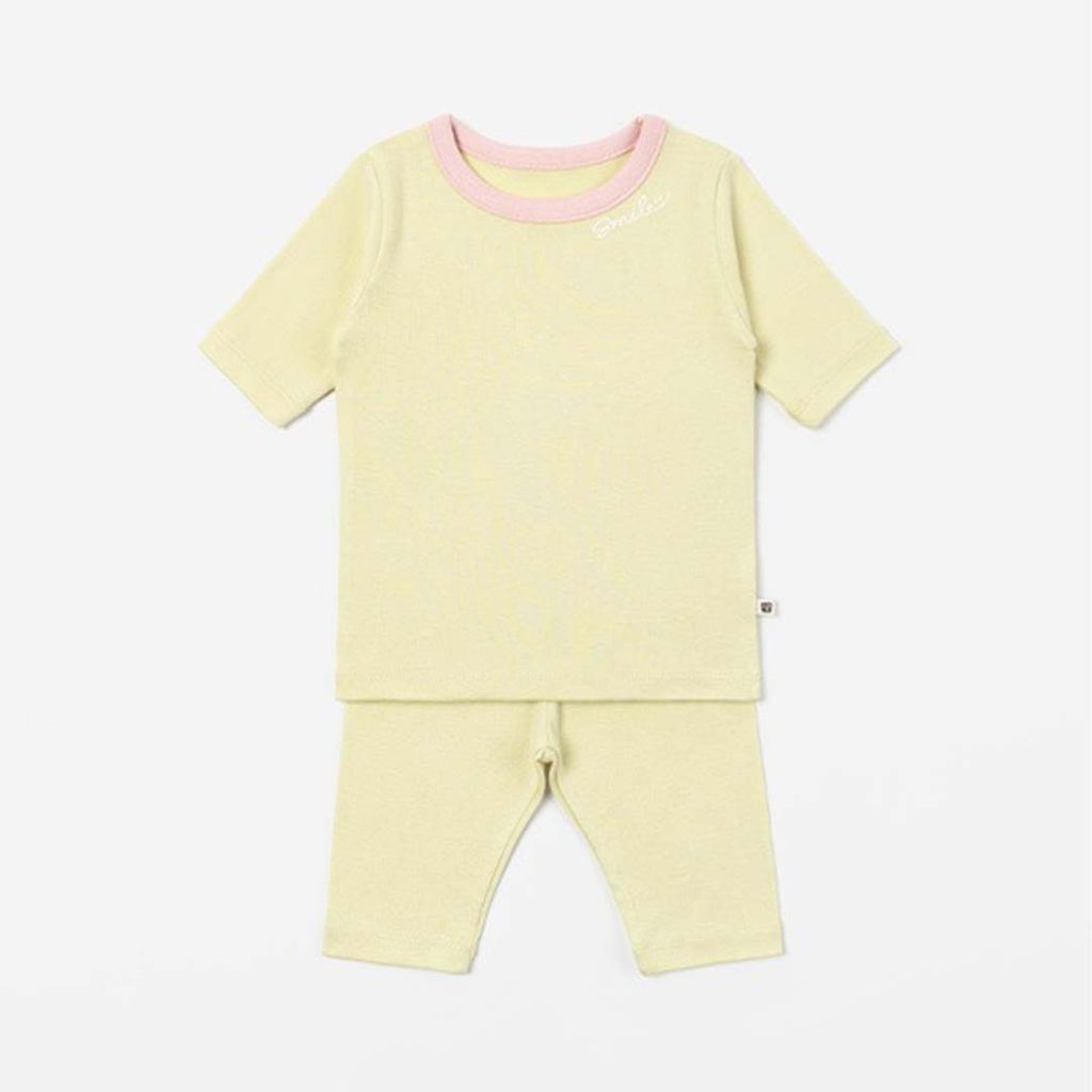 HAPPY PRINCE SMILE 彈性家居服套裝 檸檬黃