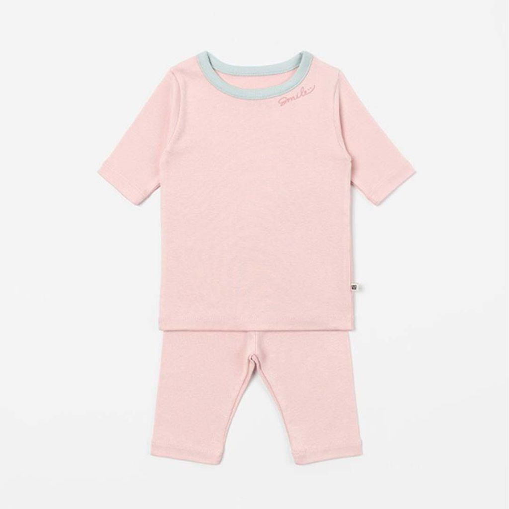 HAPPY PRINCE SMILE 彈性家居服套裝 粉紅色