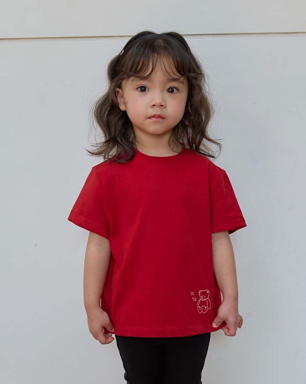 BEBOLIEN 小熊刺繡短袖T 17