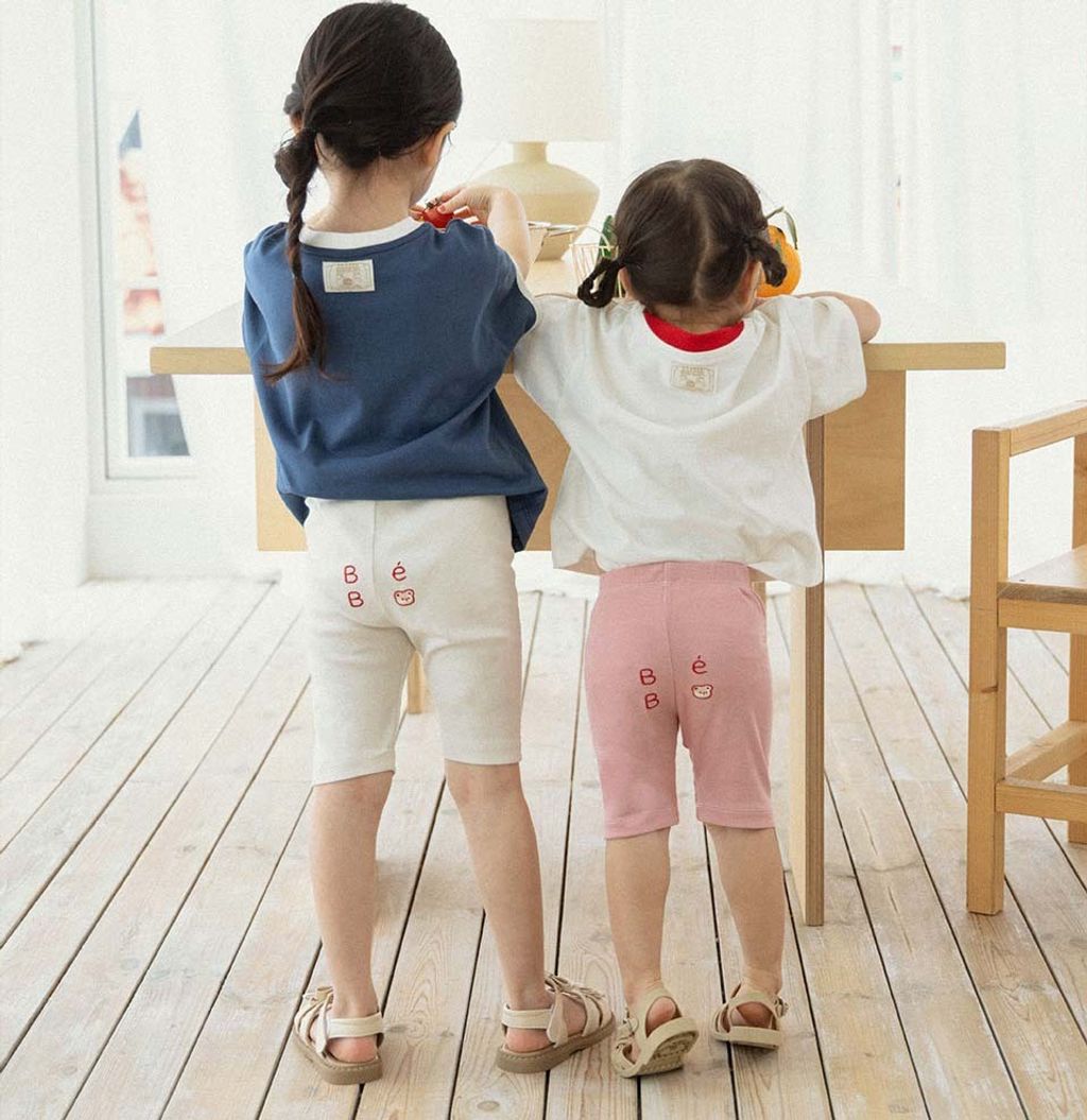BEBOLIEN 字母小熊刺繡短褲 03