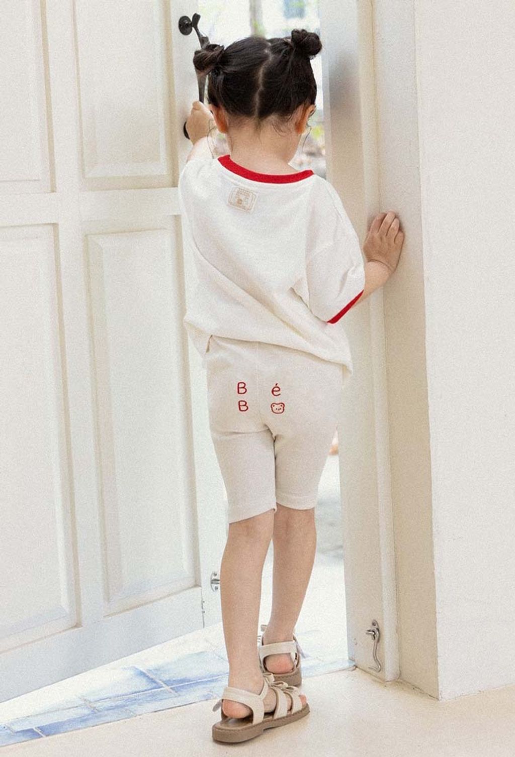 BEBOLIEN 字母小熊刺繡短褲 08