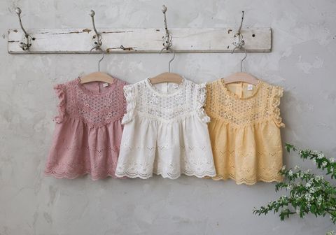 puellaFLO MIO蕾絲傘擺無袖上衣 30