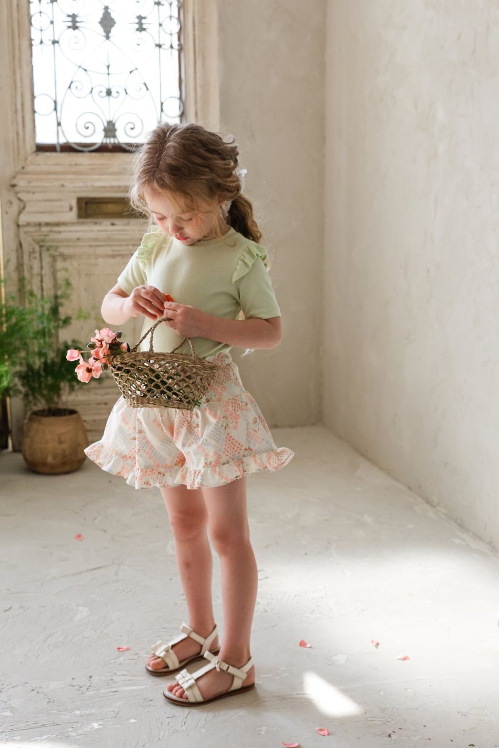 puellaFLO Smoothie碎花傘擺短褲 02