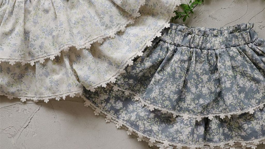 puellaFLO Lala碎花蛋糕短褲 detail