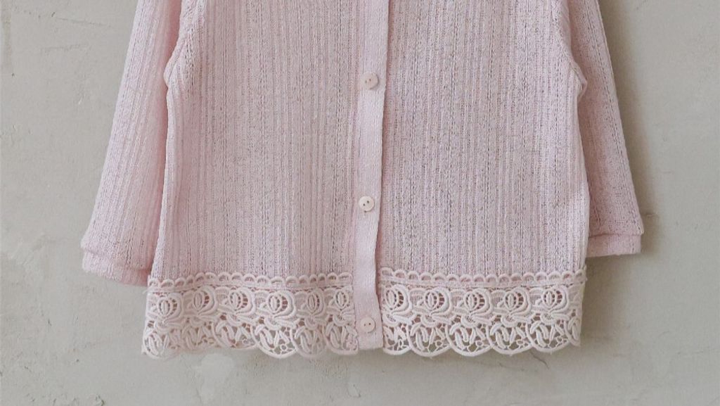 puellaFLO Rita蕾絲下擺開襟外套 detail