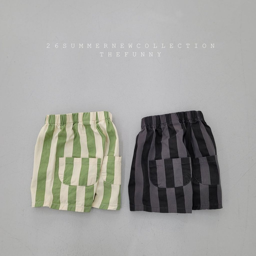 thefunny直條紋短褲 01