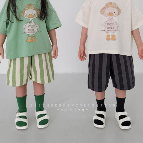thefunny直條紋短褲 03