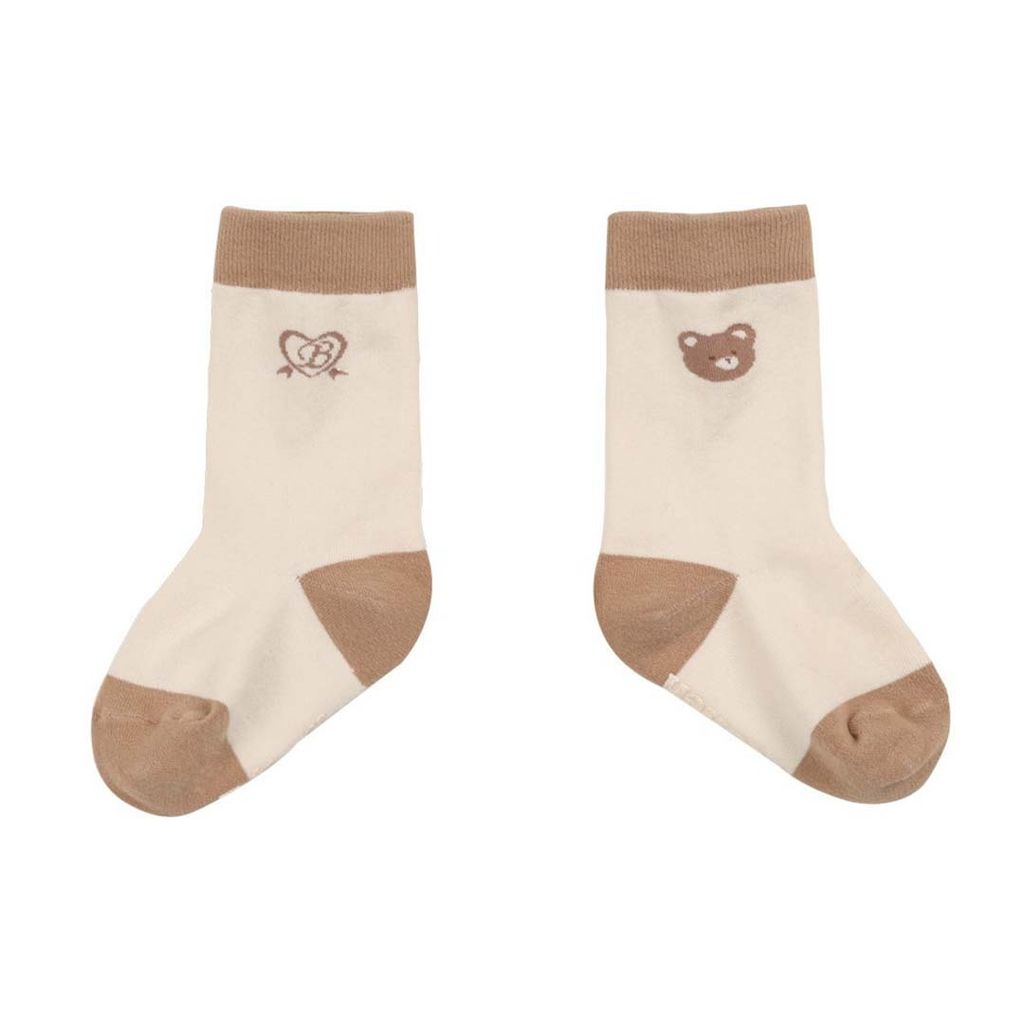 BEBOLIEN小熊LOGO踝襪08
