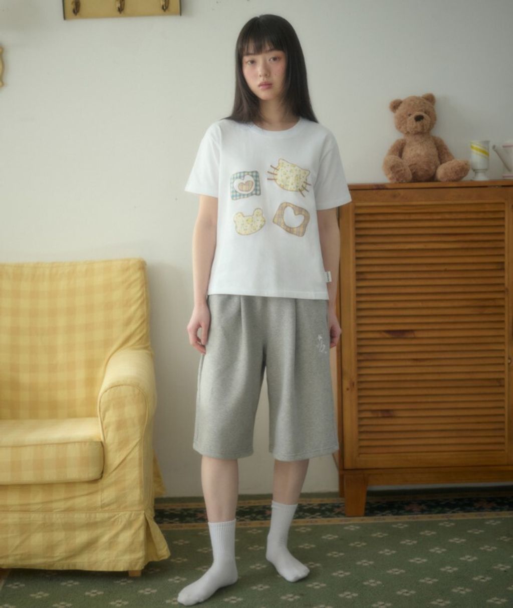 BEBOLIEN點點小熊小馬短袖T 大人款2