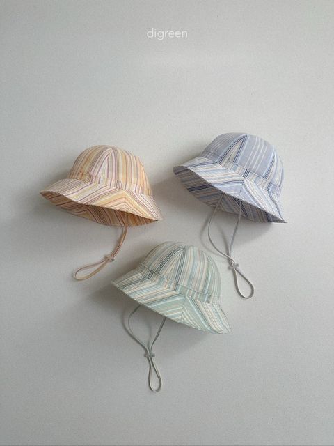 digreen aurora hat 繽紛條紋遮陽帽 07