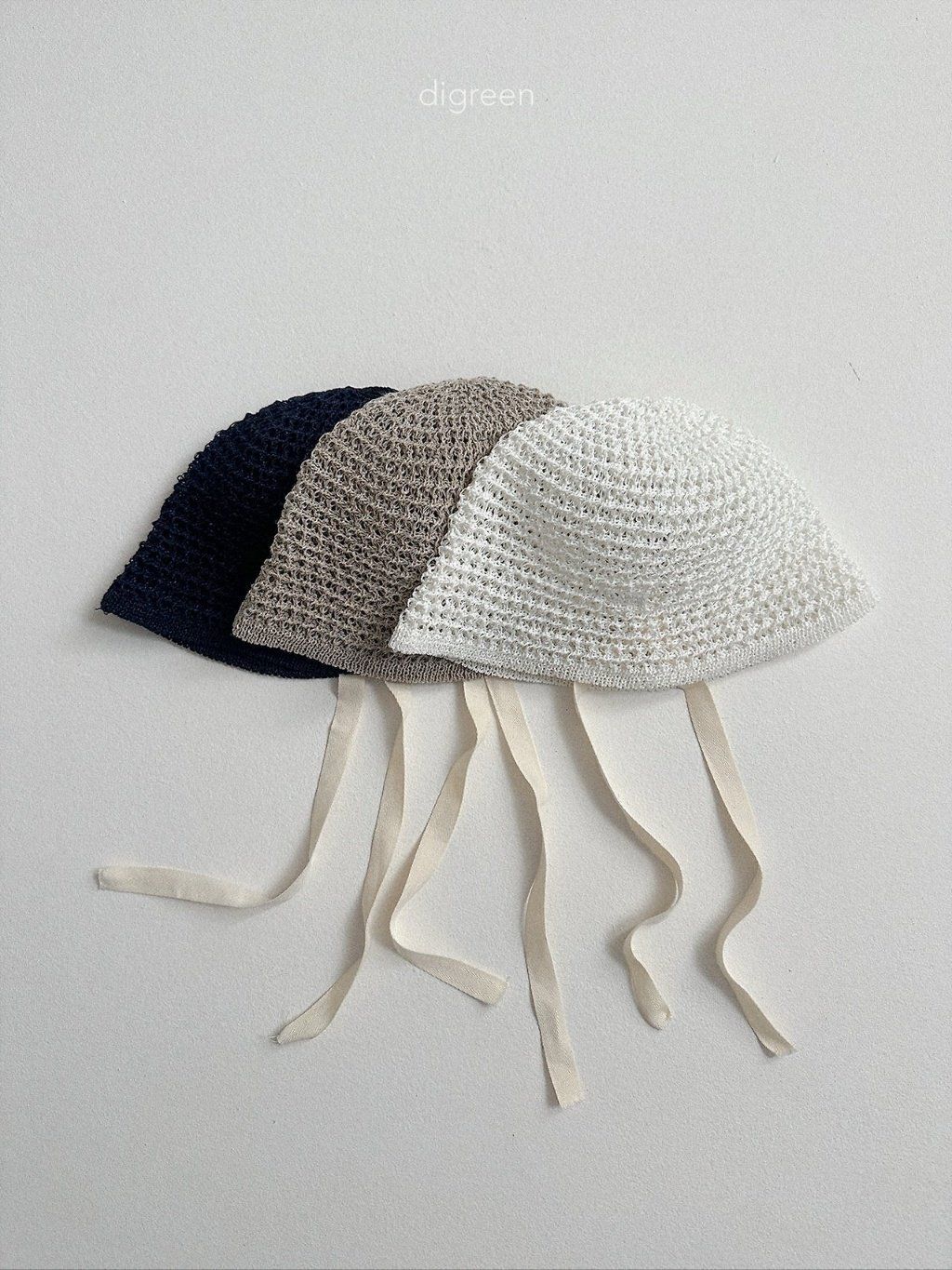digreen Paper Hat 鏤空綁帶草帽 01