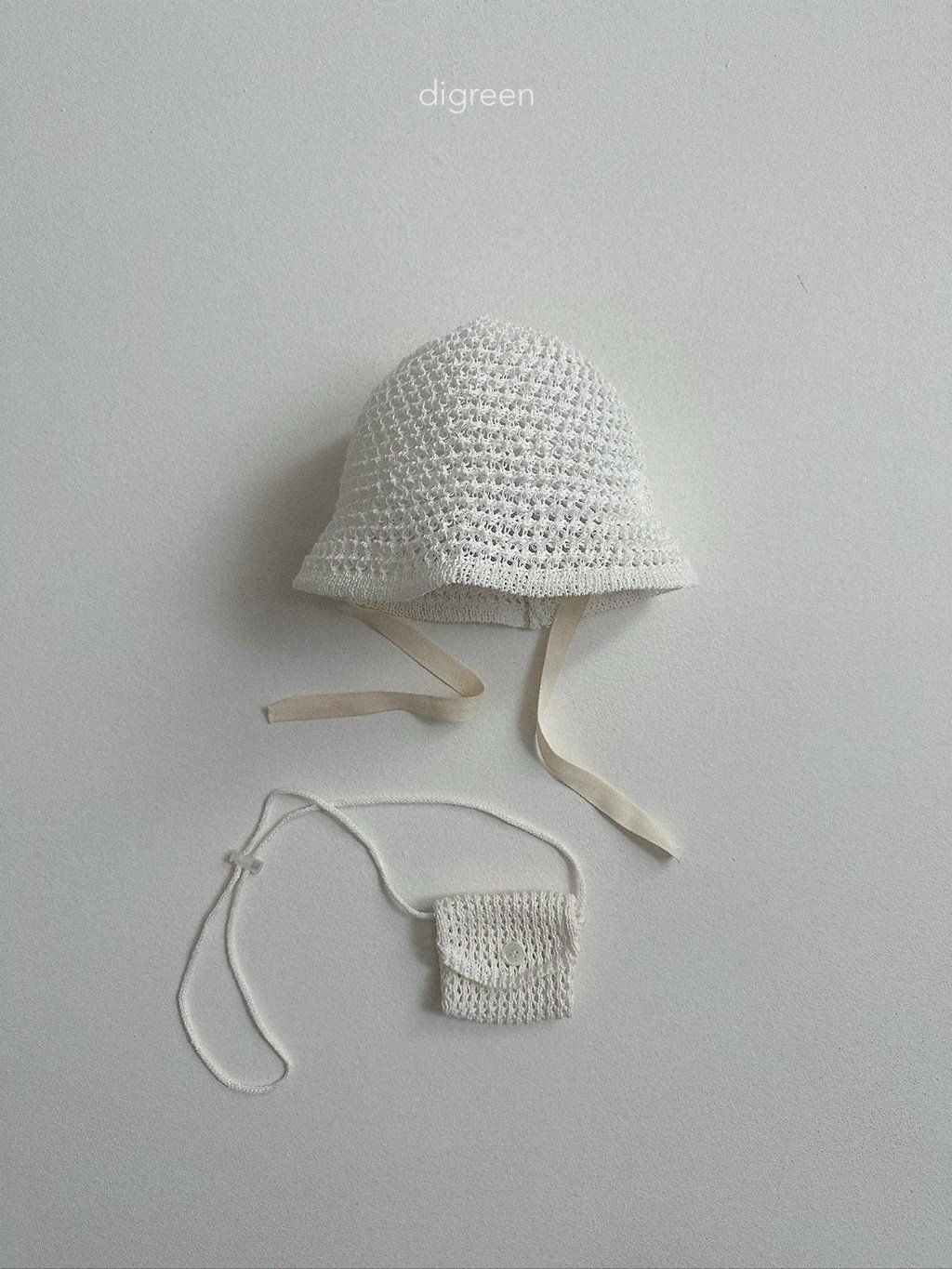 digreen Paper Hat 鏤空綁帶草帽 03