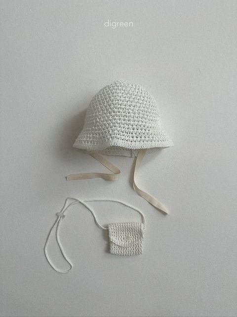 digreen Paper Hat 鏤空綁帶草帽 03
