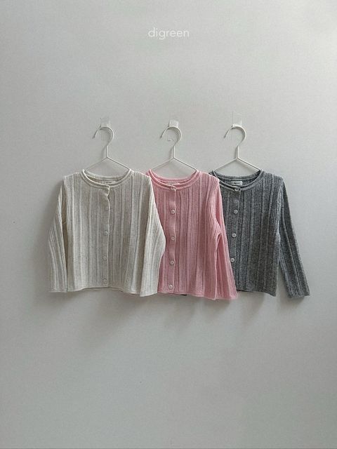 digreen wiggly rib cardigan 直條褶皺開襟外套 02