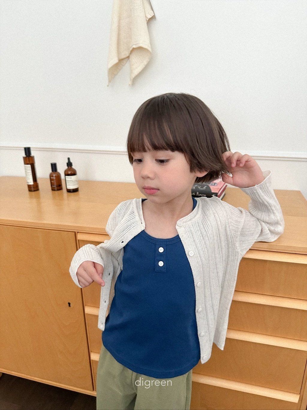 digreen wiggly rib cardigan 直條褶皺開襟外套 16