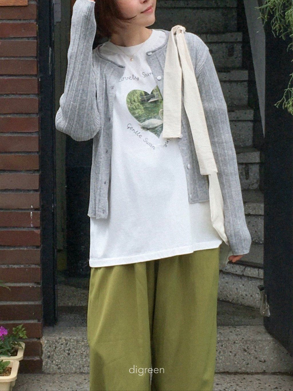 digreen wiggly rib cardigan 直條褶皺開襟外套 26