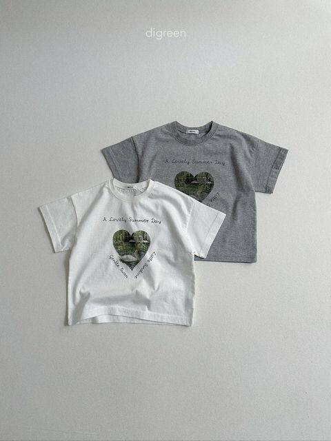 digreen pure swan tee 庭園愛心短袖T 01