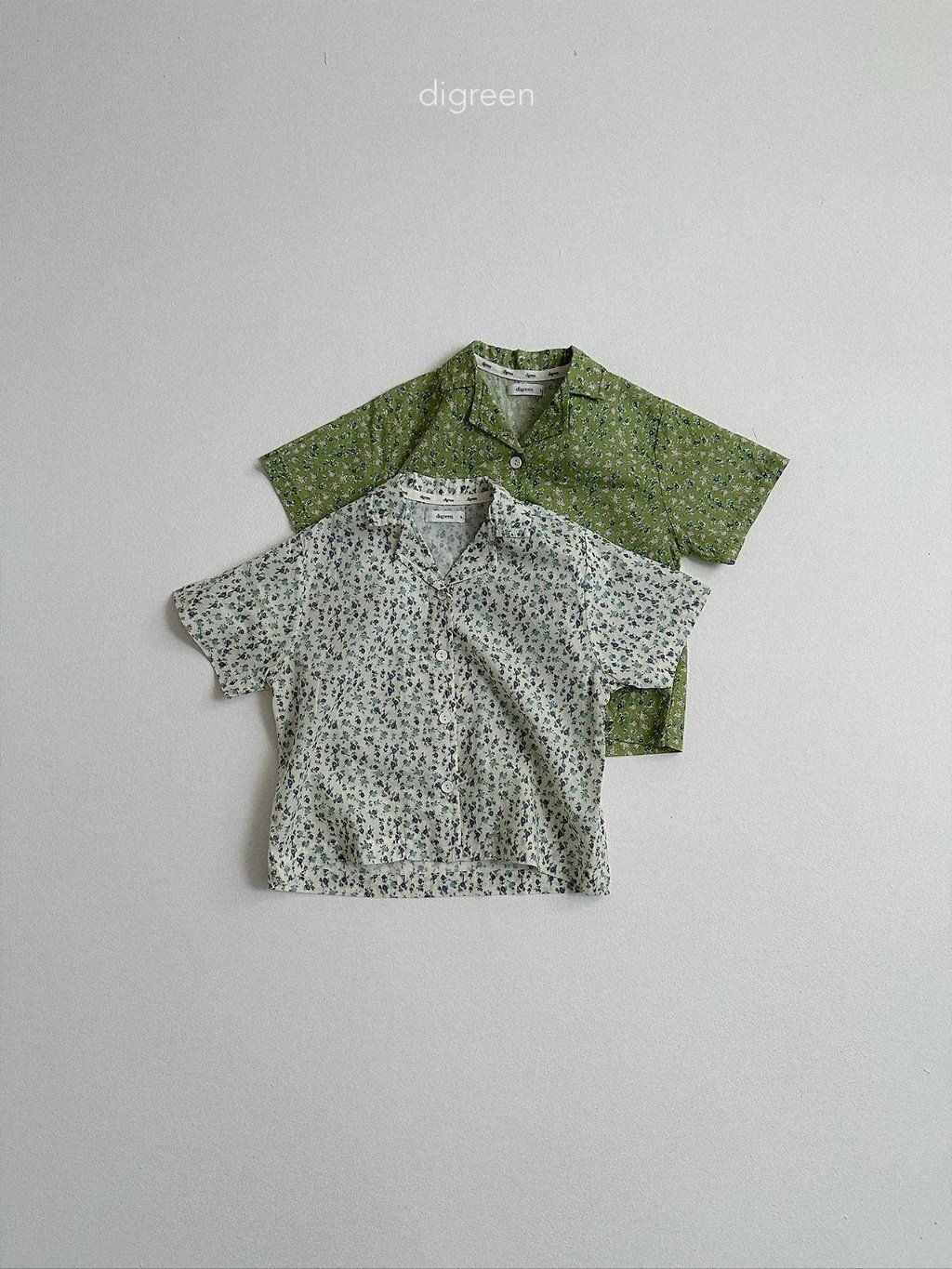 digreen flora shirt 度假碎花襯衫 01