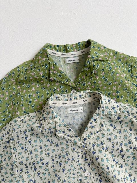 digreen flora shirt 度假碎花襯衫 02