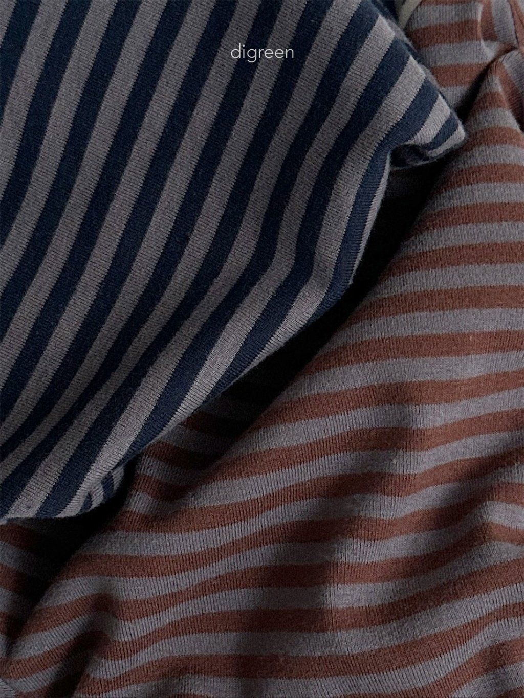 digreen camel stripe tee 焦糖暗色條文短袖T 02