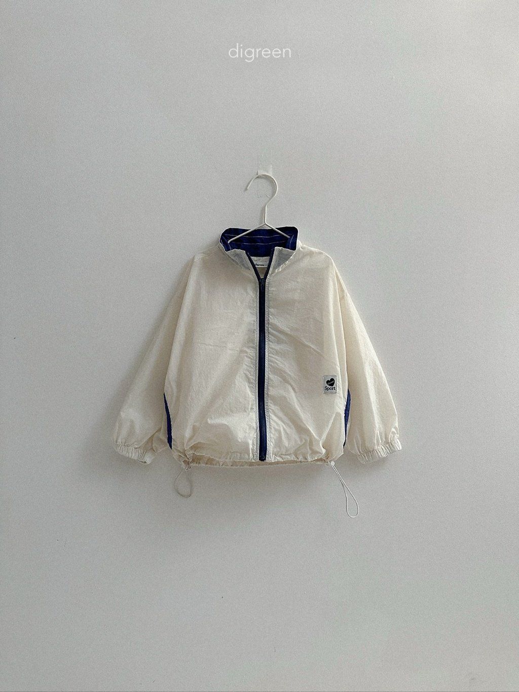 digreen air Jacket 拼色防風薄外套 04