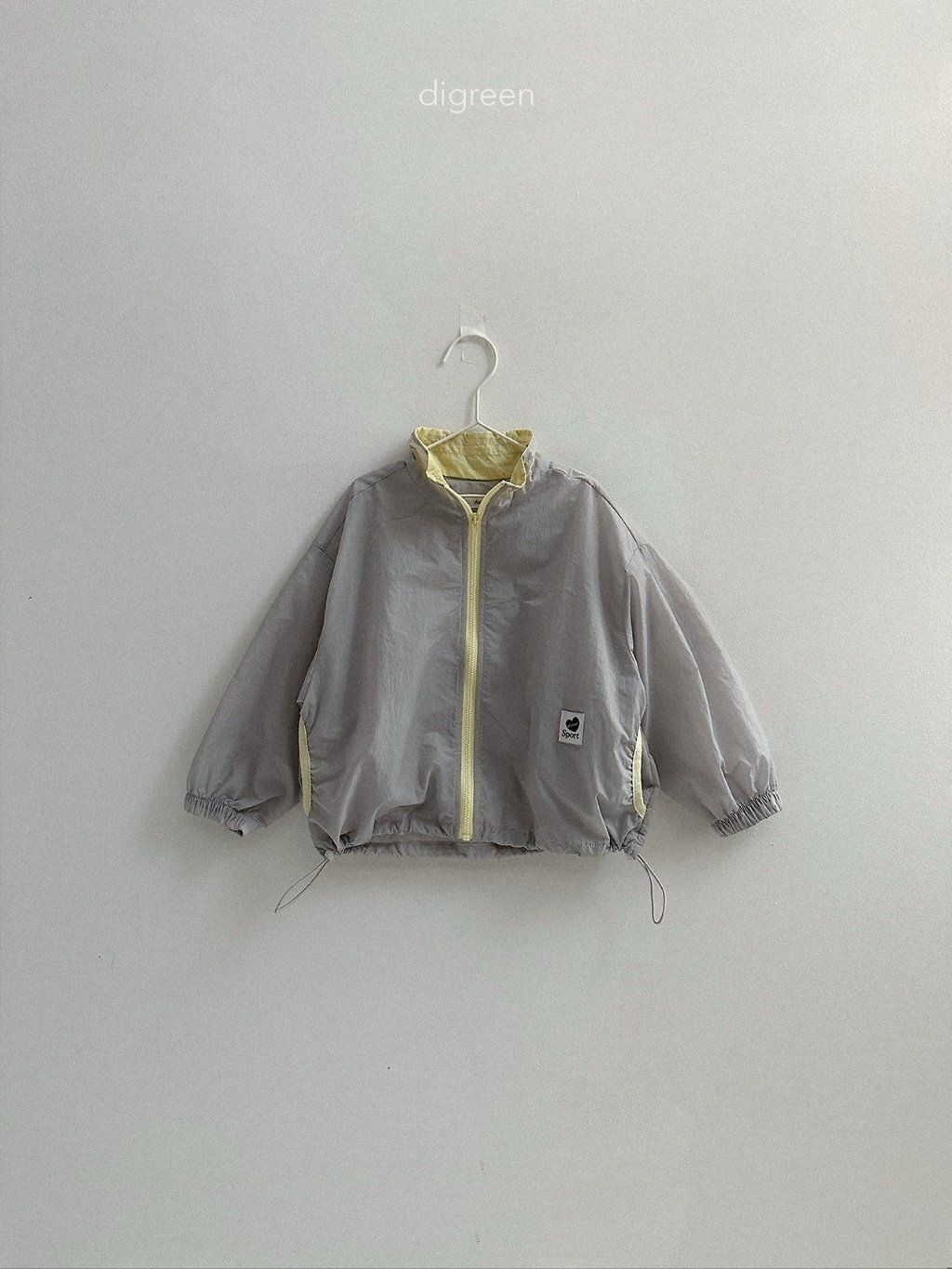 digreen air Jacket 拼色防風薄外套 05