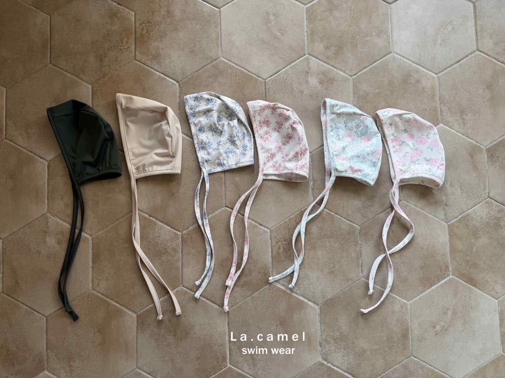 LACAMEL綁帶泳帽 01