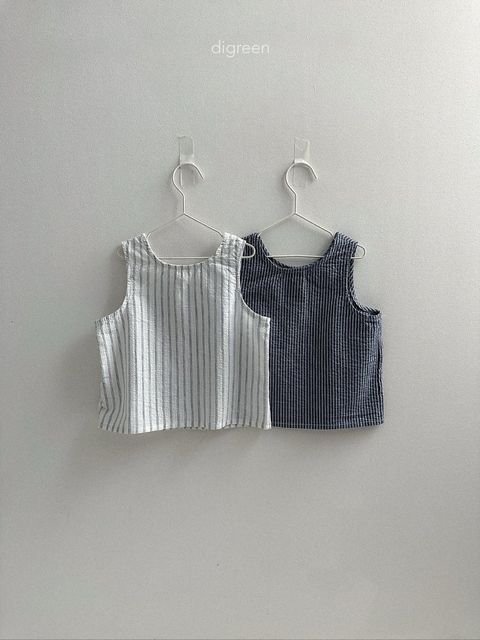 DIGREEN 直條紋開襟背心 03