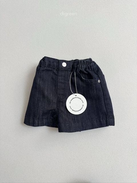DIGREEN 黑牛仔短褲 02