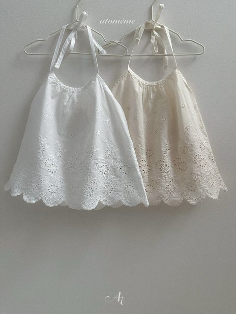 atomeme綁帶蕾絲背背心 01
