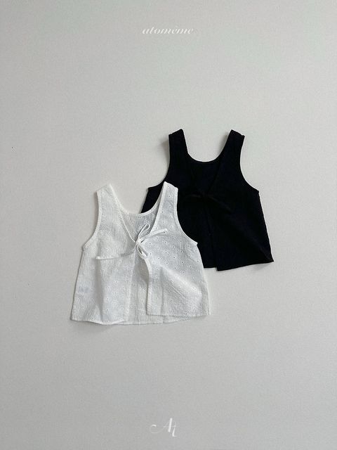atomeme雛菊蕾絲綁帶背心 14