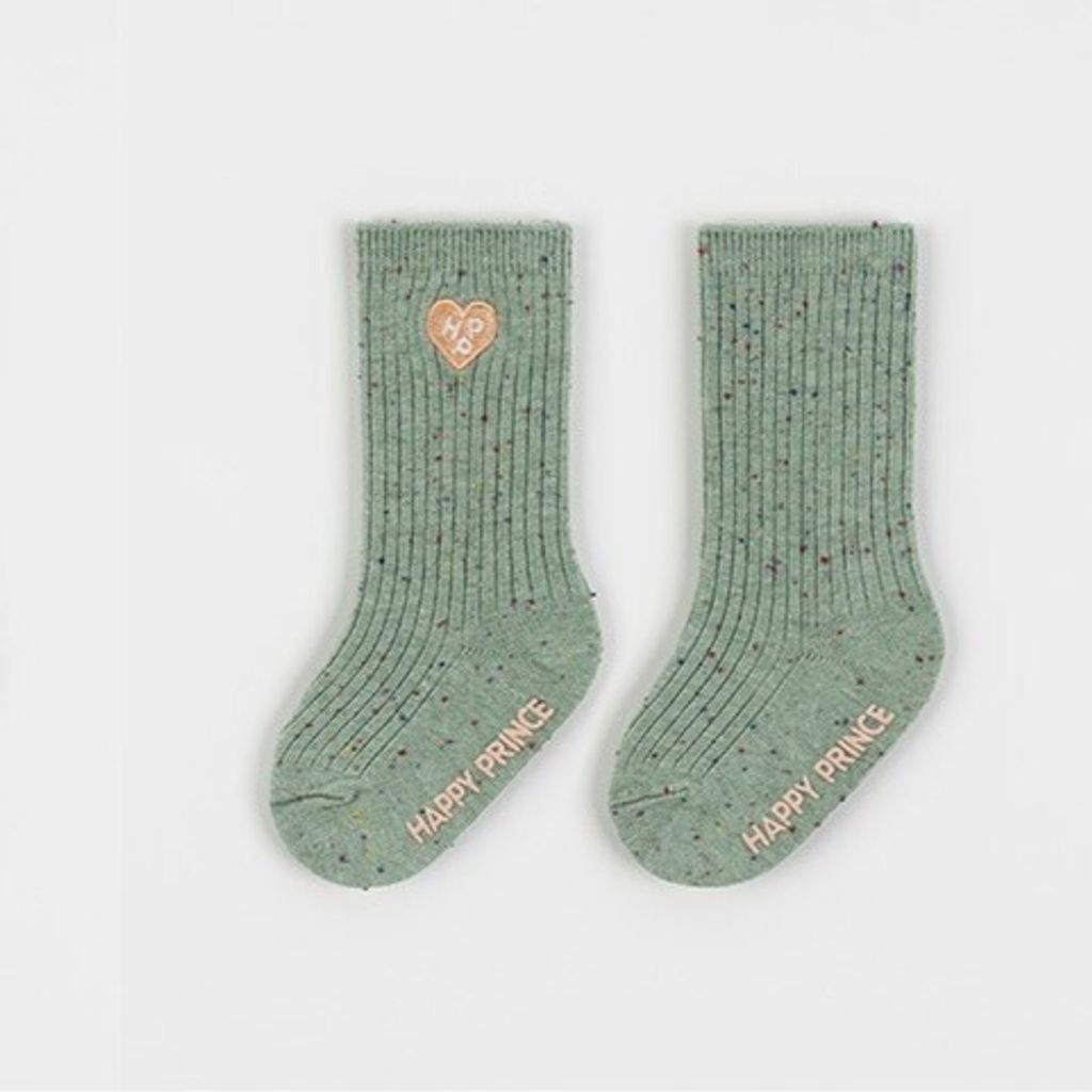 marbleribbedbabykneesocks_green