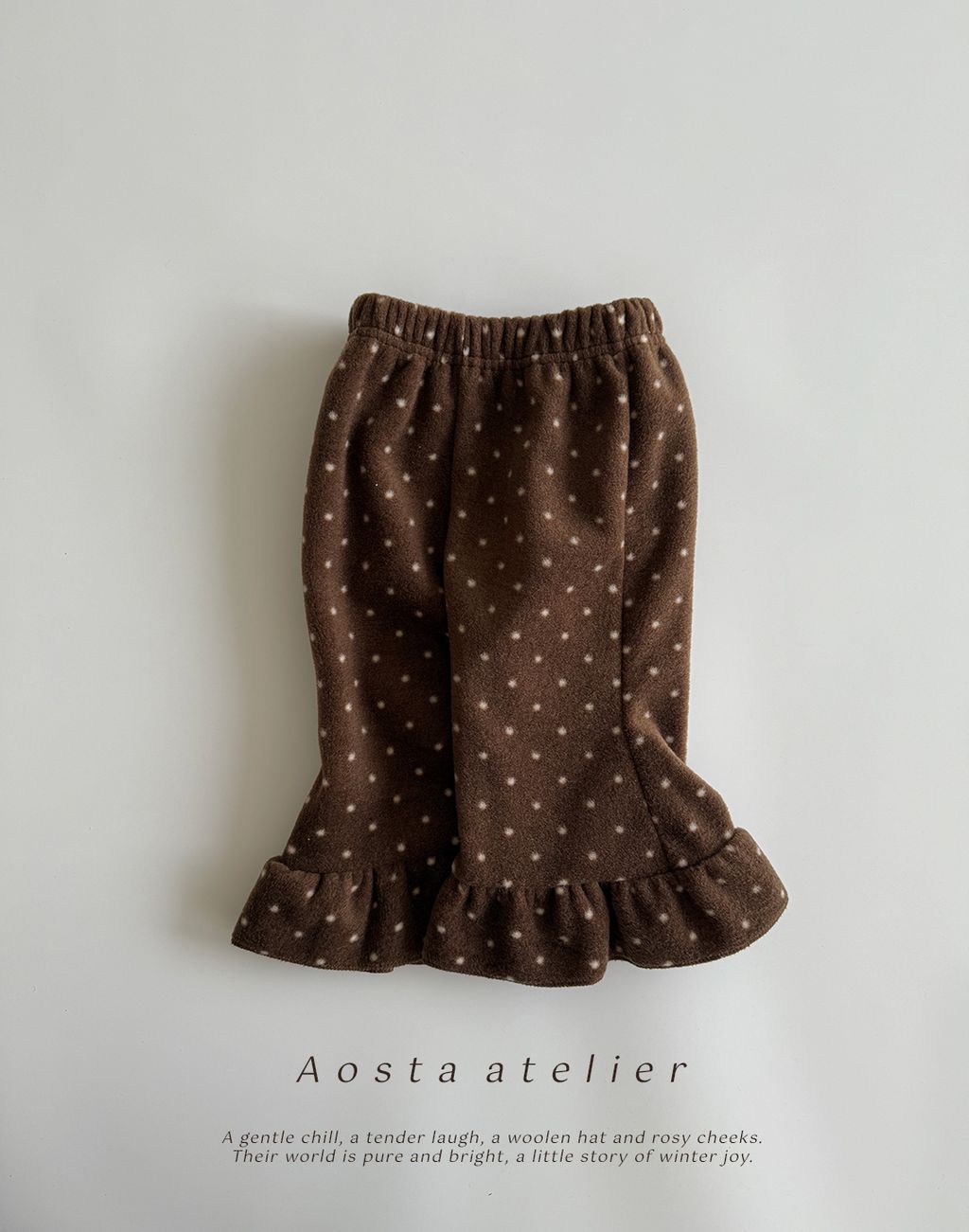 도트캔디바지 브라운-0