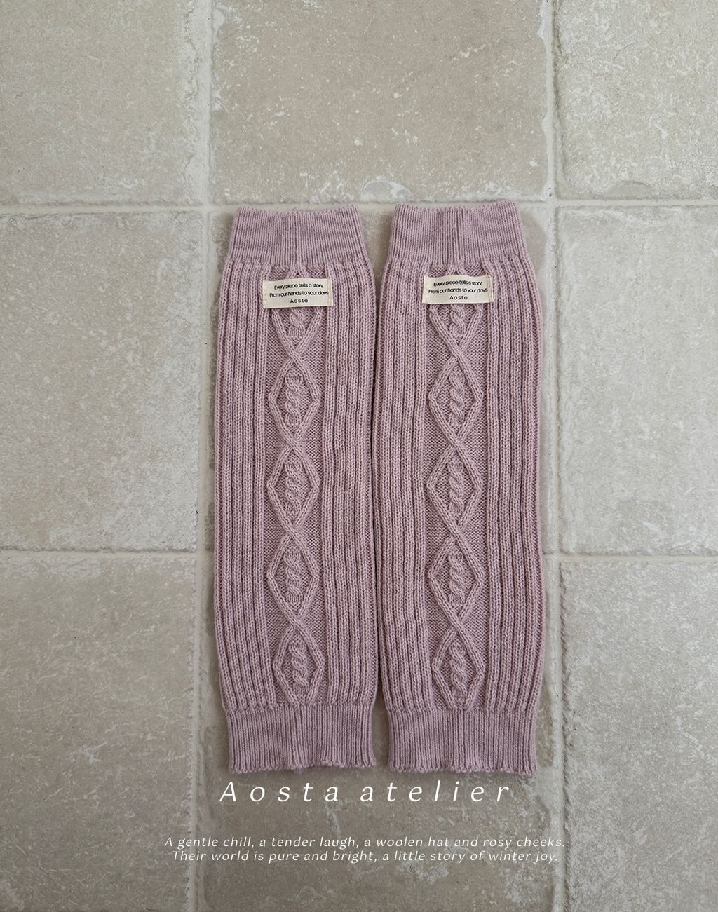 니트풋워머 핑크-0