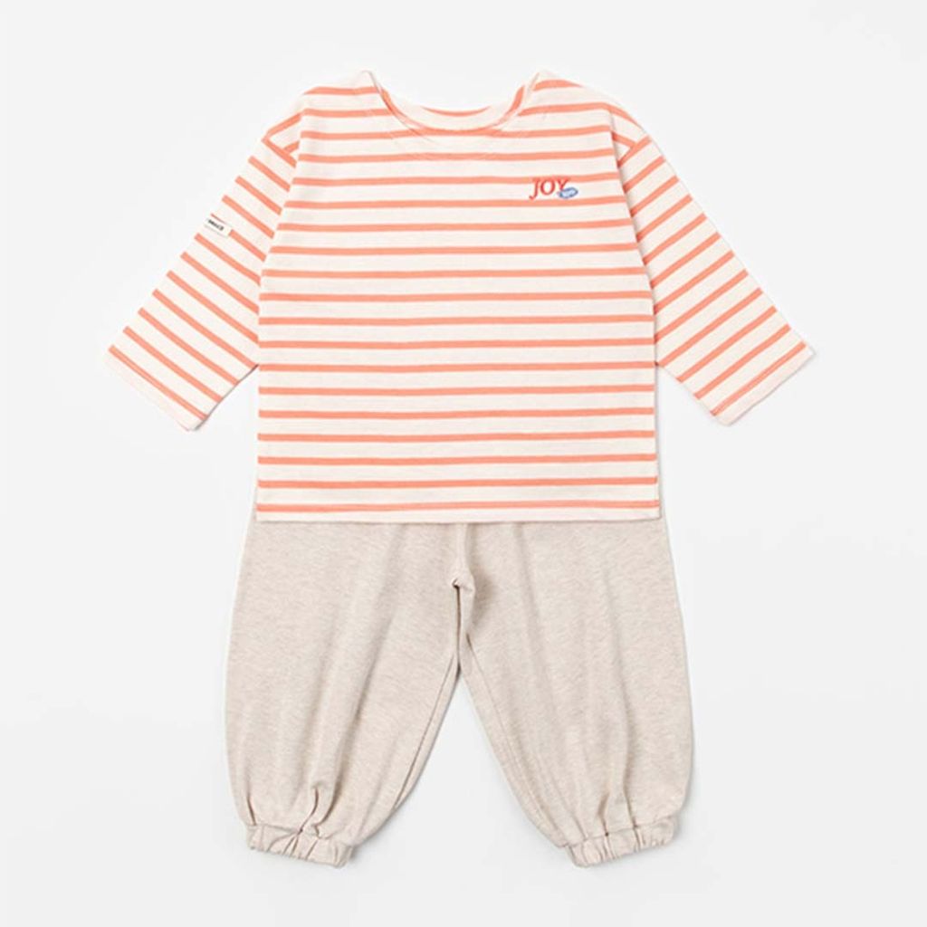 boenloungewear_ORANGE+OATMEAL MELANGE