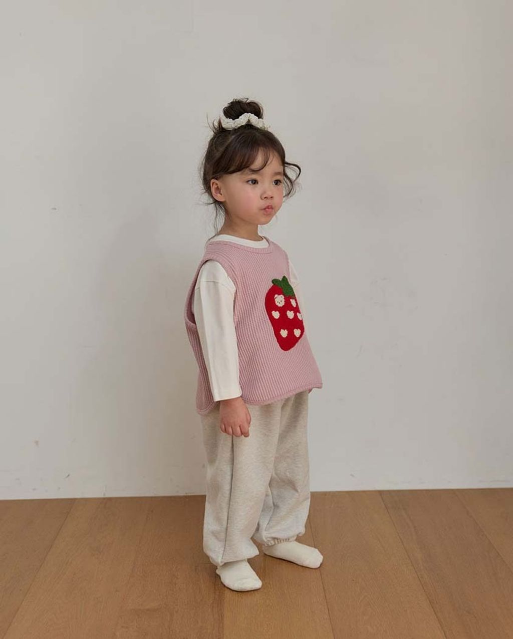 BEBOLIEN草莓華夫格背心04