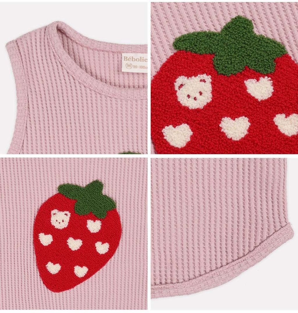 BEBOLIEN草莓華夫格背心18