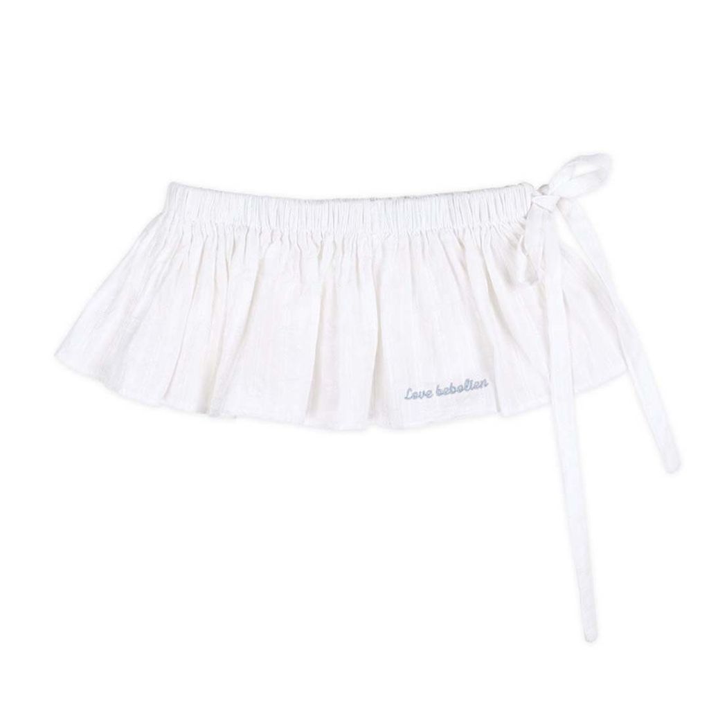 BEBOLIEN綁帶白色襯裙20