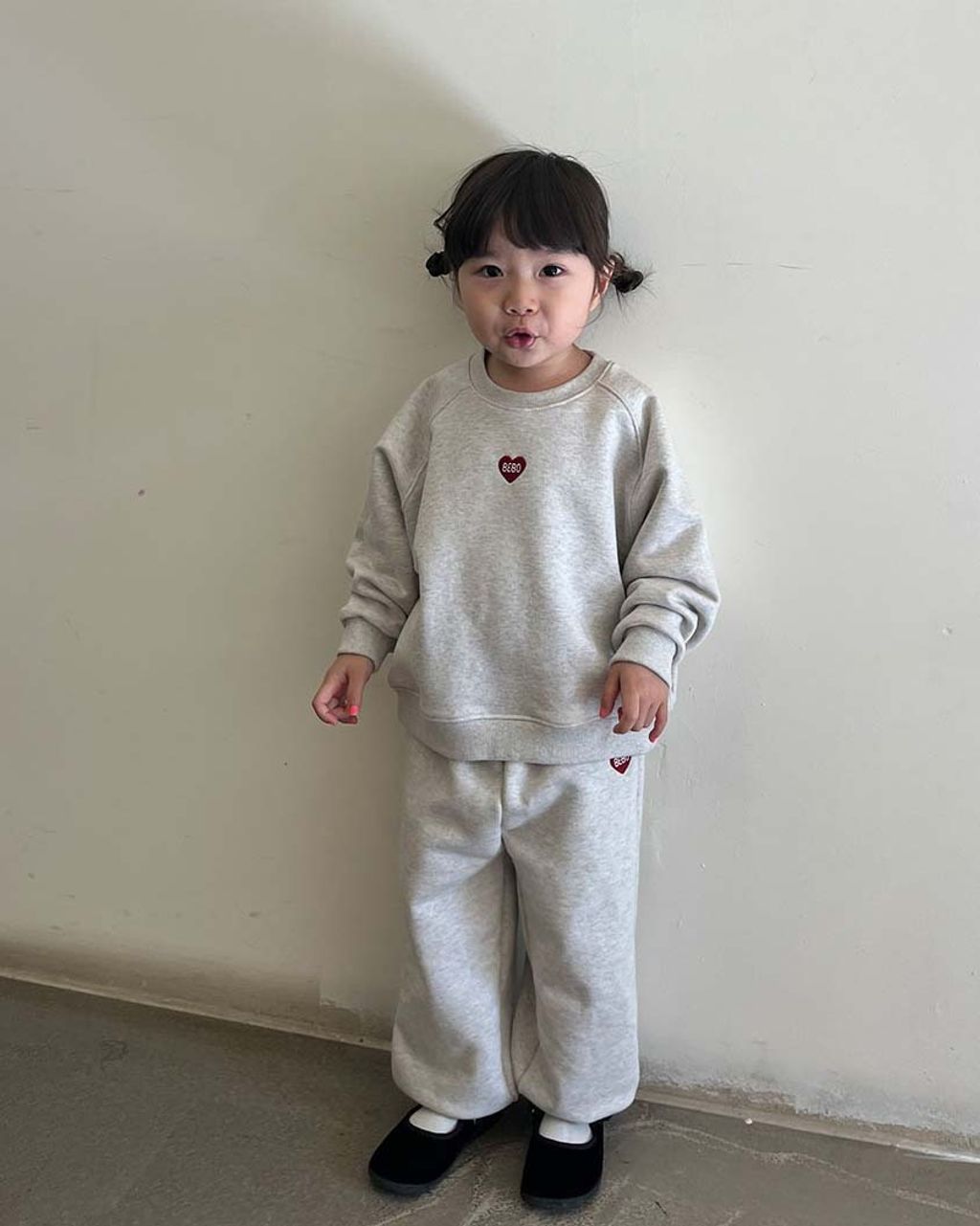 BEBOLIEN愛心刺繡長褲01