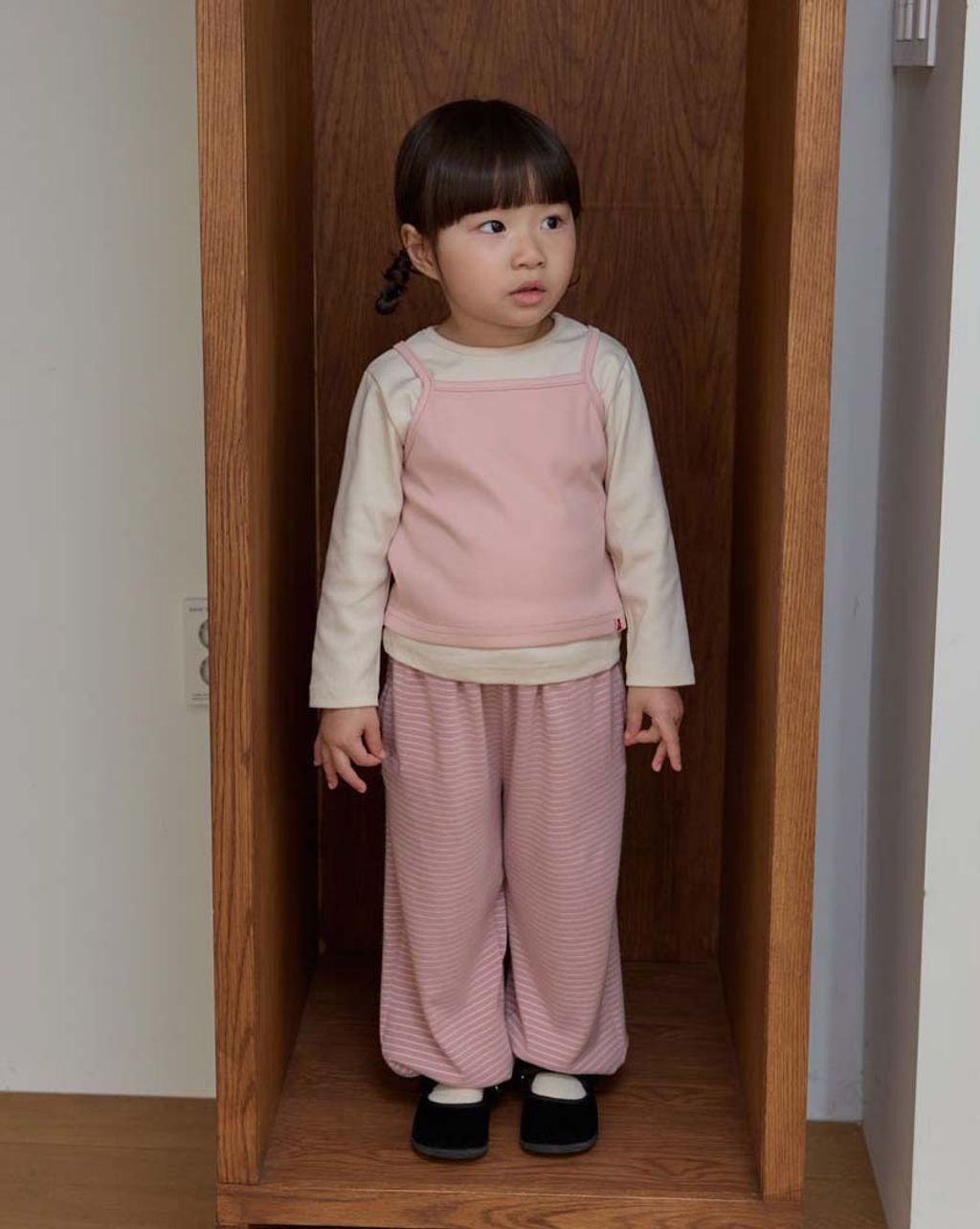 bebolien寬鬆條紋長褲