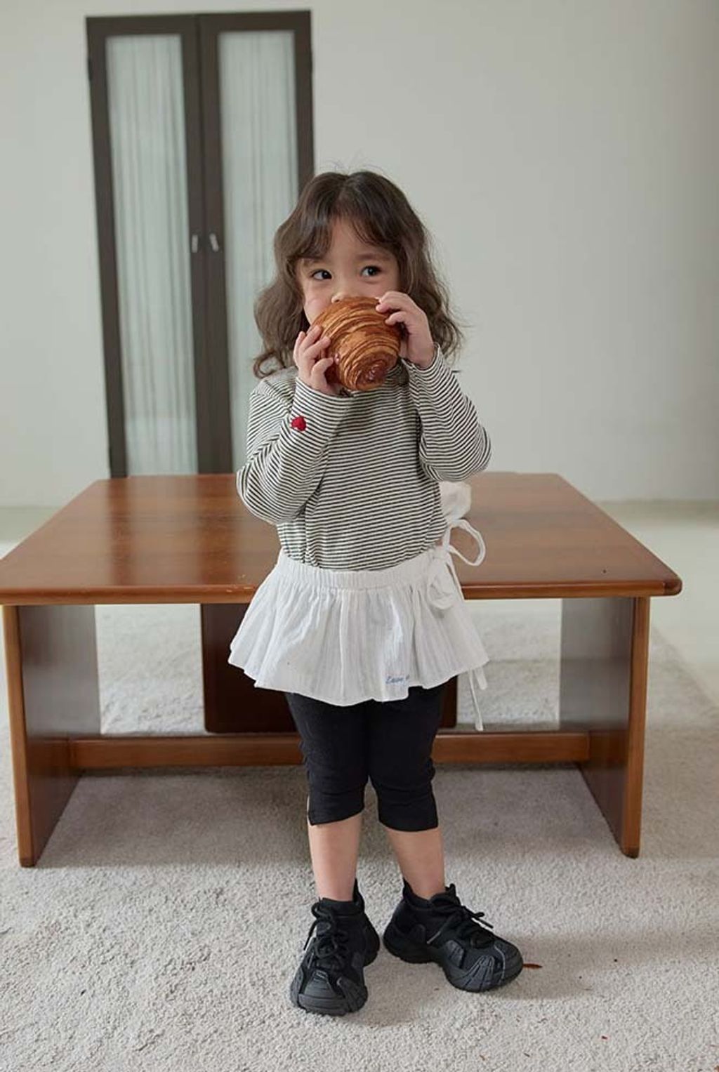 bebolien開叉彈性七分褲 05