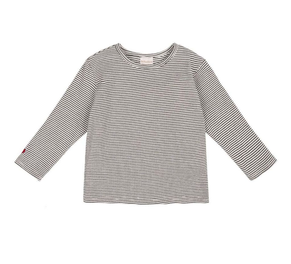 BEBOLIEN愛心刺繡條紋上衣 20