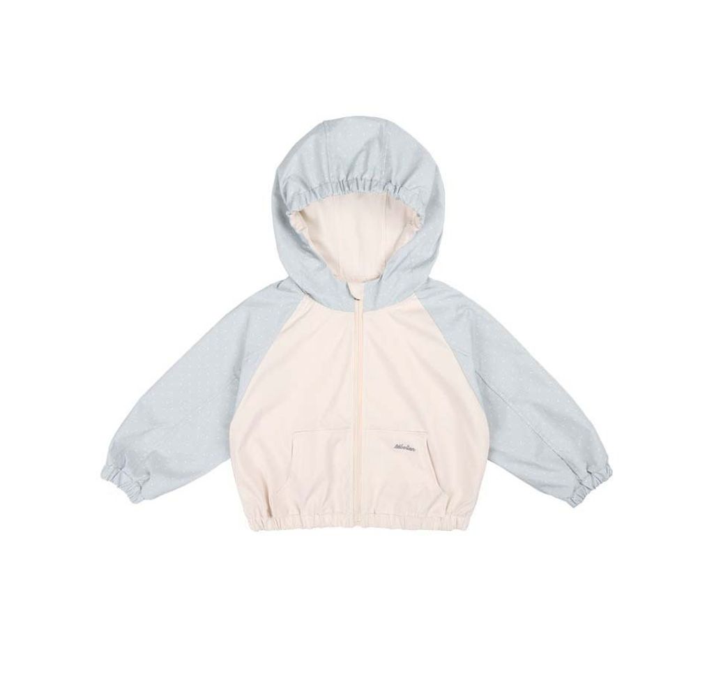 bebolien點點拼接連帽防風外套 21