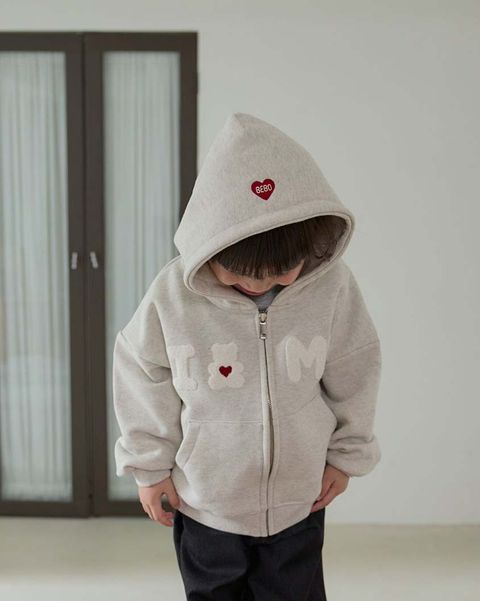 bebolien小熊字母連帽外套 05