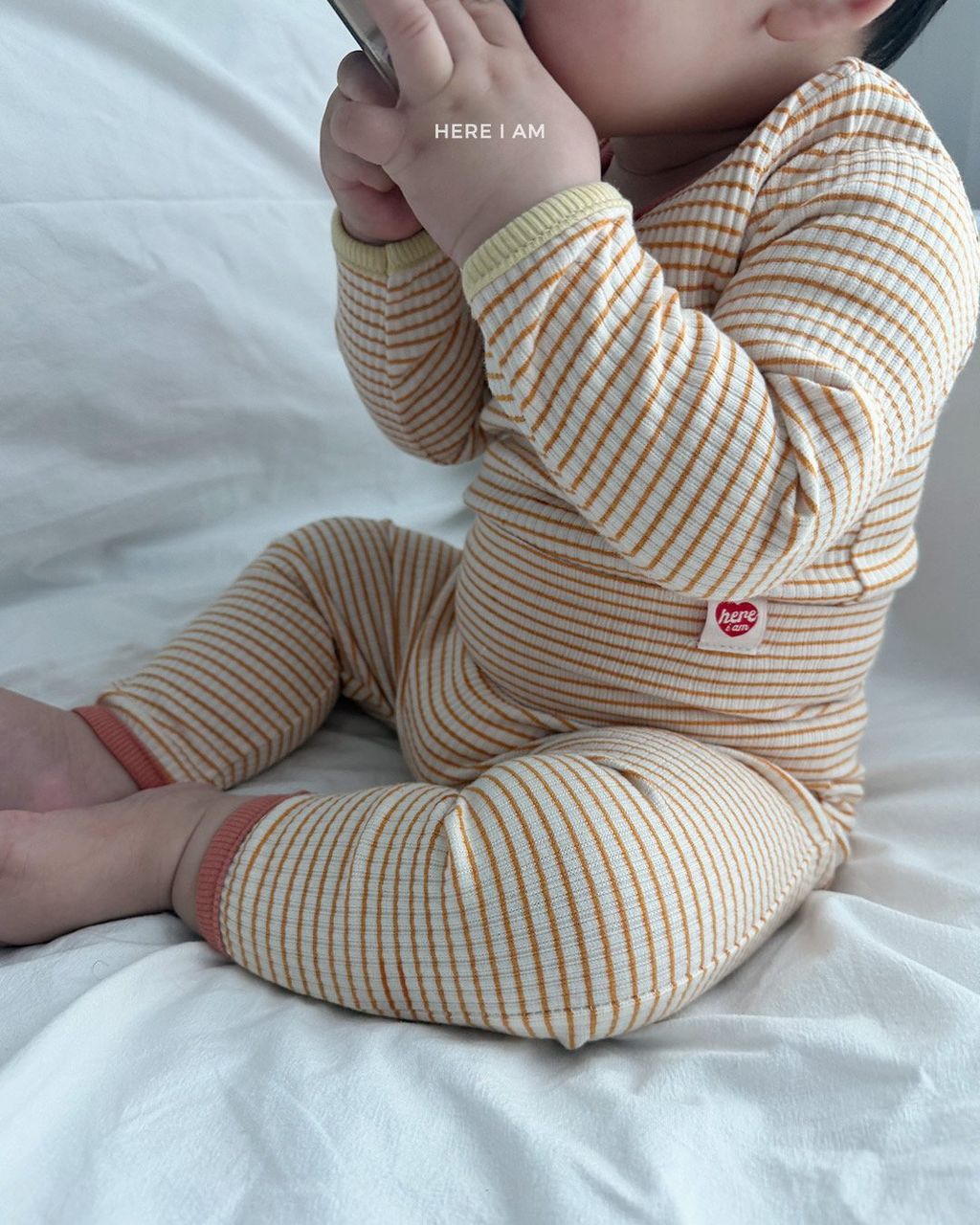 HERE I AM 彈性條紋家居服 02